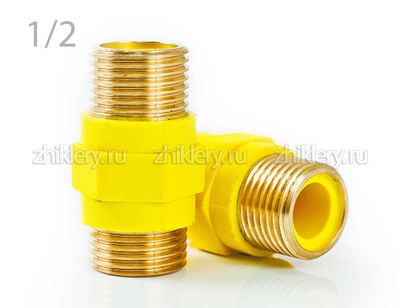 Диэлектрическая вставка 1/2" в/в «G-BEKA» (латунь)