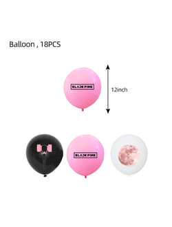 ШАРЫ С РИСУНКОМ BLACKPINK НАБОР 6ШТ