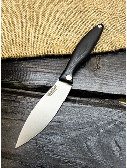 Фрикционный складной нож Канадец Малый сталь ELMAX, рукоять G10 черный