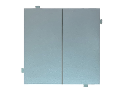 Кнопка двухклавишная (механизм + клавиша) серебро