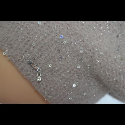 Женский берет розовый с пайетками Vizio Италия 6454