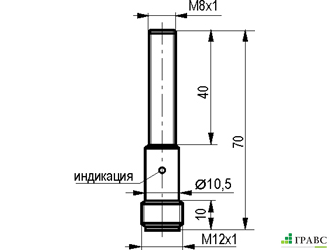 Индуктивный датчик ISB AC12B-32P-3-LS4