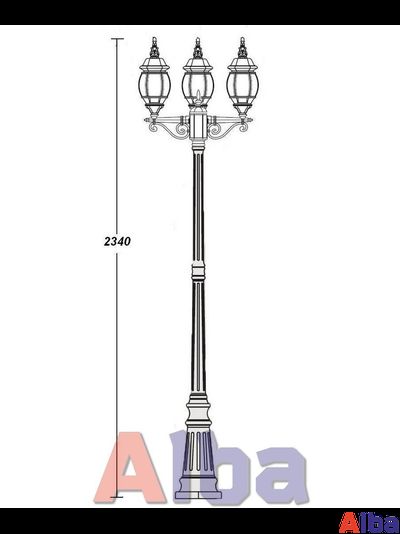 Садово парковый светильник America S 409 B w