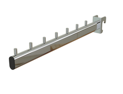 M735Z Кронштейн прямой хром 7 штырьков на овальную трубу усиленный L=350 мм