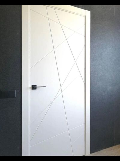 РИФ/ SOFT TOUCH. БЕЛЫЙ. ПОЛОТНО ГЛУХОЕ (ГЛУБОКАЯ ФРЕЗЕРОВКА)