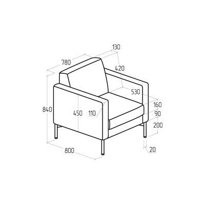 Кресло Everprof Gamma Экокожа Черный