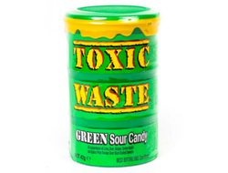 Самые кислые конфеты в мире Toxic Waste Green