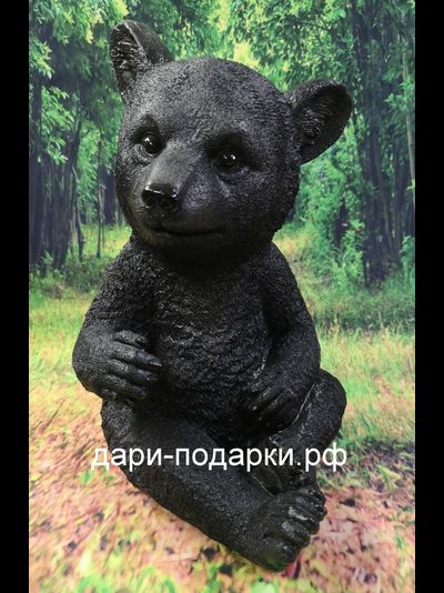 Медвеженок с лапкой 27*23см   0,9кг   полистоун Россия 1289/012658*