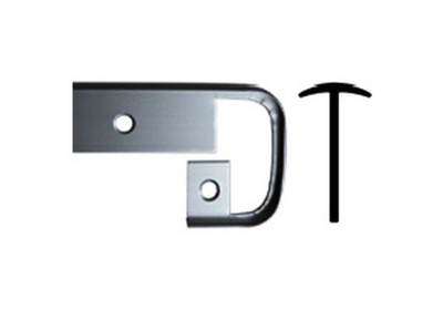 СОЕДЕНИТЕЛЬНАЯ планка для столешниц 38мм с завалом R9мм Черная