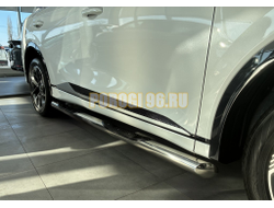 Пороги труба с проступью Папа Тюнинг d76 для Changan CS75 Plus IV 2025-