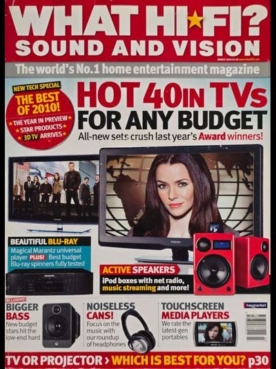 What Hi-FI? Magazine March 2010 Иностранные Hi-Fi журналы в Москве в России, Intpressshop, Intpress