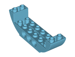 Slope, Curved 8 x 2 x 2 Inverted Double, Medium Azure (11301 / 6310375)