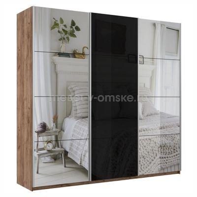 ЕН088 Шкаф-купе "Прайм-2" (З/СЧ/З). Размер: 1800х2300х570.