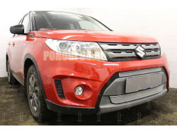 Защита радиатора Suzuki Vitara 2014-2018 (2 части) chrome PREMIUM