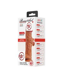 BW-008103NR-1 ФАЛЛОИМИТАТОР С ЭФФЕКТОМ СКОЛЬЗЯЩЕЙ КОЖИ PRETTY LOVE