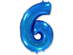 Фольгированная цифра-Синяя