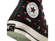Конверсы Chuck Taylor 70 Embroidered Lips высокие черные с губками A01600C купить в Москве
