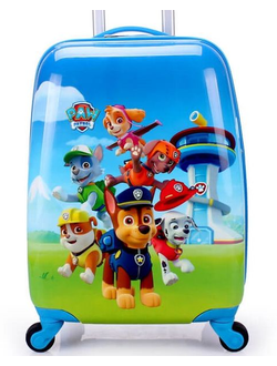 Детский чемодан Щенячий патруль (Paw Patrol) голубой