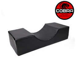 Подушка с выемкой под голову чёрная - COBRA