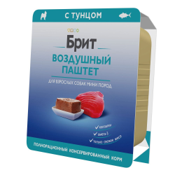 Brit Premium (Брит Премиум) Воздушный паштет с Тунцом для взрослых собак Мелких пород, 100 г