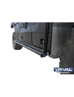Защита порогов Rival 444.6908.1 для KAWASAKI Mule PRO-FX / FXT / DX / DXT 2016- (Сталь) (1500*150*50)