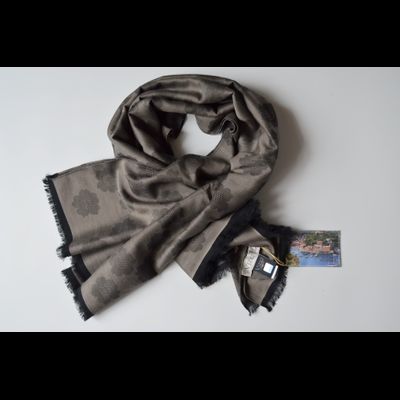 Платок с цветками Vizio Италия F 64 ореховый