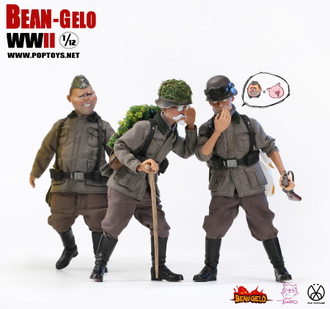 Немец "Старикан" Вебер - Коллекционная фигурка 1/12 scale Bean Gelo Series Sniper Geezer Weber  (BGS003) -  POPTOYS