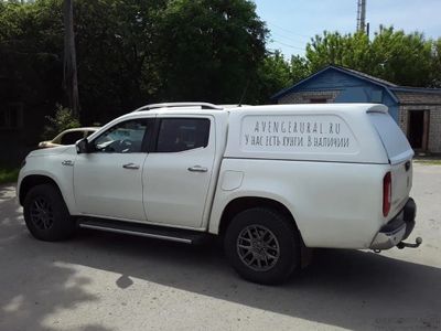 Кунг N-commerce для Mercedes X-class в белом цвете без остекления, заводская покраска!