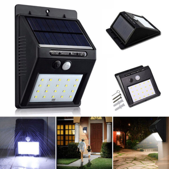 20 Led solar powered led wall light
