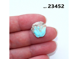 Бирюза натуральная (необработанная) Армения арт.23452: 1,7г - 14*14*7мм