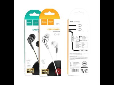 Наушники проводные с микрофоном Hoco M71 black