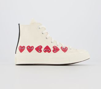 Кеды Converse Garcons Chuck Taylor Cdg белые высокие