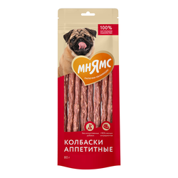 Лакомство Мнямс для собак Колбаски аппетитные, 80 г