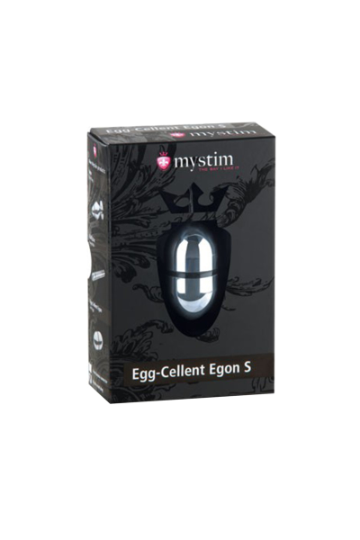 46140 Электростимулятор яйцо Mystim Egg-cellent Egon S, хирургическая сталь, серебряный, 5.5 см