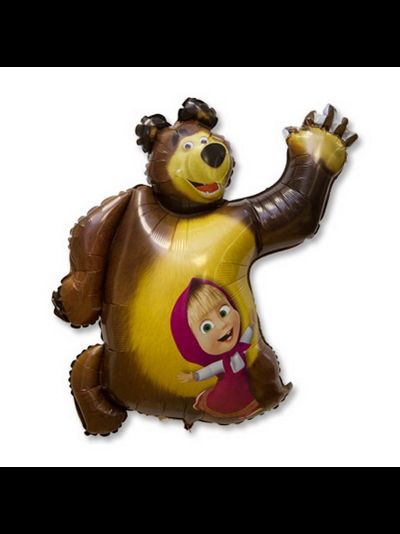 Фольгированный Шар - Маша и Медведь