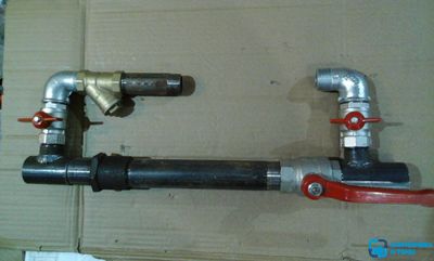 БАЙПАС 32 для циркуляционного насоса отопления самодельный с резьбой