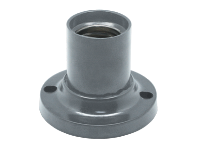 Патрон Ecola накладной прямой E27 Серебряный AB7STSEAY