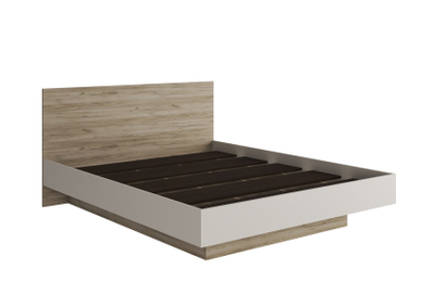 Бохо КР-001 кровать 1,6 м Дуб Крафт Серый/Кашемир (с основанием)