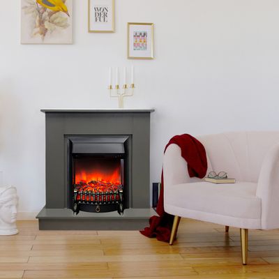 Электрокамин Лорд Люкс GR с очагом Fobos