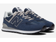 New Balance 574 Blue (Экозамша) сбоку