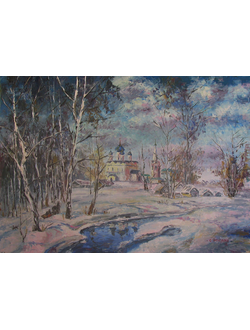 Пейзаж Март в Суздале Круглова Светлана