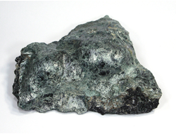 Турмалин чёрный в породе, брейнерит, талькохлоритовый сланец, Свердловскаая обл., п. Шабры (130*100*45 мм, 623 г) №17891