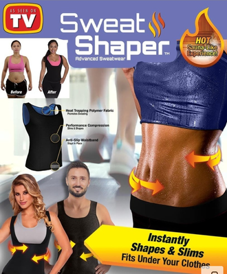 Майка мужская Sweat shaper топ сауна оптом