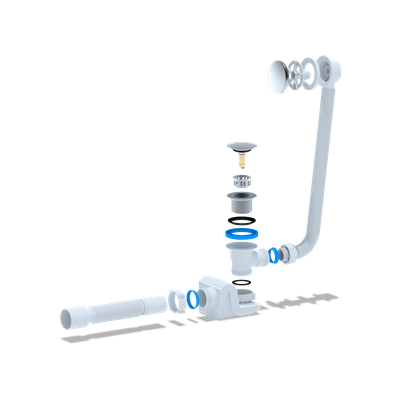 Слив перелив автомат ANI PLAST click-clack (грибок-сетка).