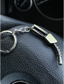 Брелок «Пистолет бензобака» металл, МЕДНЫЙ