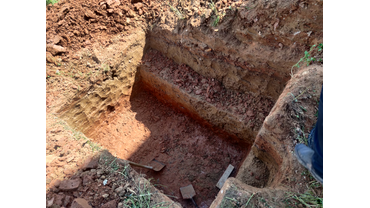 Отрыв и подготовка котлована для септика