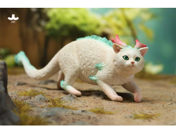 Котик-дракон (белый) - Коллекционная фигурка 1/6 Catragon Figurine (JXK263B) - JXK