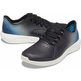 CROCS WOMENS LITERIDE COLOR DIP PACER ЧЕРНЫЕ