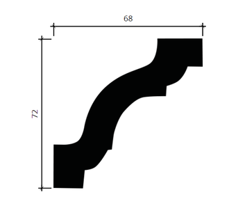 Карниз 1.50.141 - 72*68*2000мм