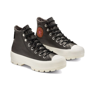Кеды Converse All Star Lugged Waterproof кожаные коричневые высокие